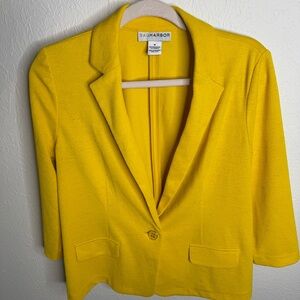 Sag Harbor VTG 90s Yellow Blazer | Size Medium